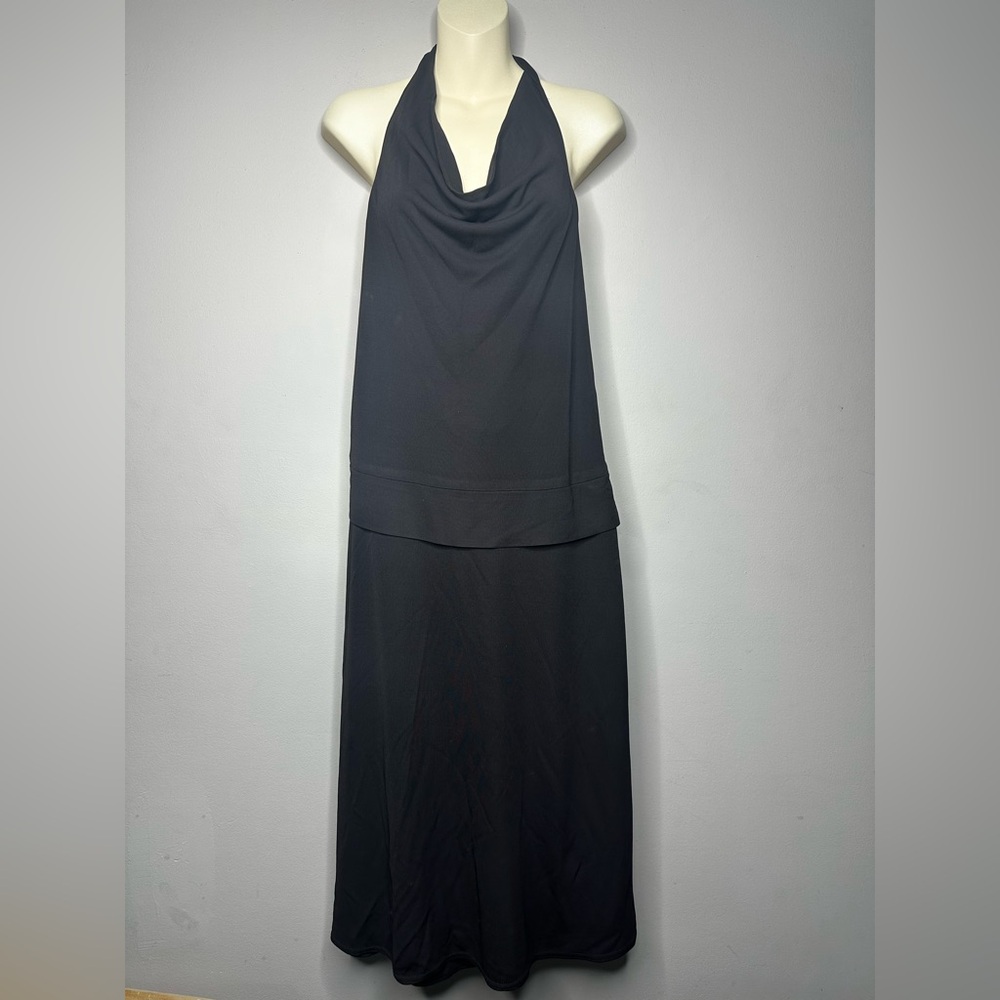Kay Unger Brown Halter Backless Cocktail Dress